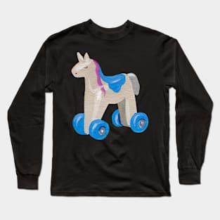 Horse on wheels Long Sleeve T-Shirt